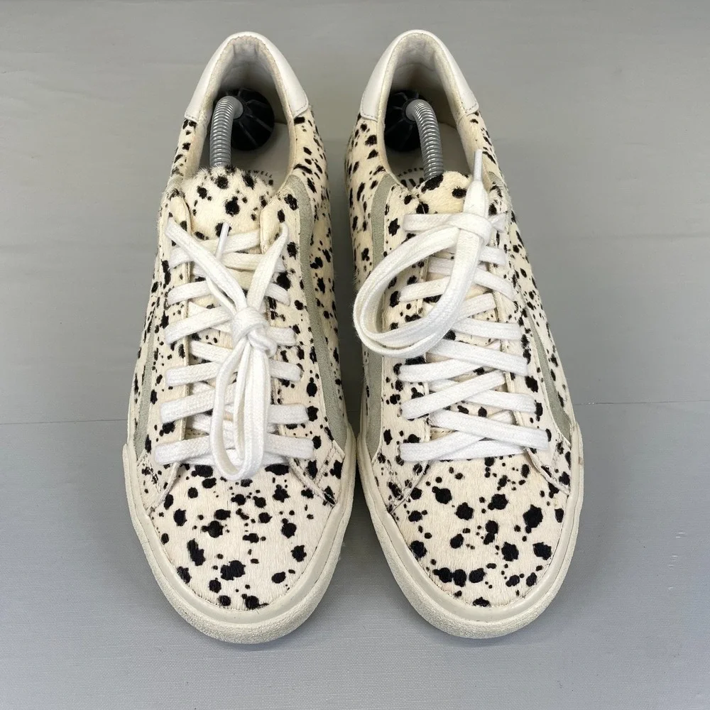 Madewell Sidewalk Low Sneakers Womens Size 8 Spatter-Painted Calf Hair Shoes